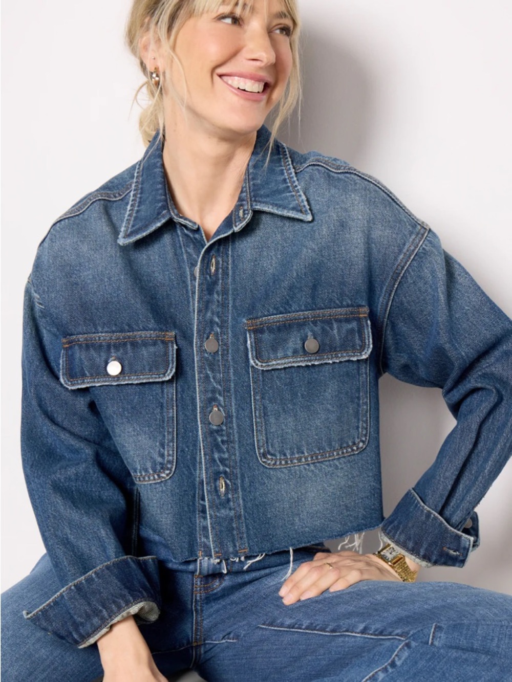 Kut from the Kloth Medium Blue Denim Jacket